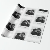 Persoonlijke foto – voor altijd van je houden cadeaupapier (Uitgerold)