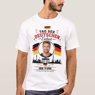 Persoonlijke foto voor de Dag van de Duitse Eenhei T-shirt