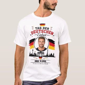 Persoonlijke foto voor de Dag van de Duitse Eenhei T-shirt