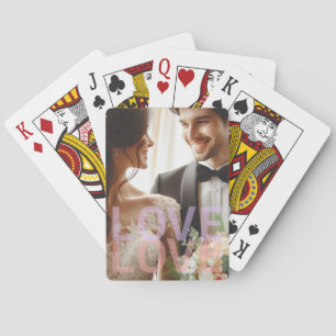 Persoonlijke foto voor koppels en gezinnen, LIEFDE Pokerkaarten