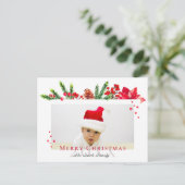 Persoonlijke foto voor liefdevol kerstLijst Briefkaart (Staand voorkant)