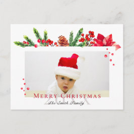 Persoonlijke foto voor liefdevol kerstLijst Briefkaart