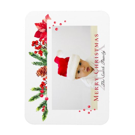 Persoonlijke foto voor liefdevol kerstLijst Magneet (Verticaal)