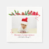 Persoonlijke foto voor liefdevol kerstLijst Servet (Voorkant)