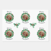 Persoonlijke foto voor prettige kerst inpakpapier vel (Voorkant)