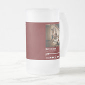 Persoonlijke foto voor prettige kerst matglas bierpul (Voorkant rechts)