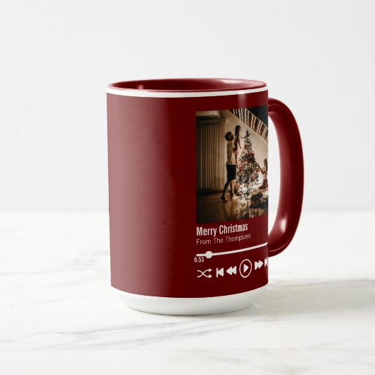 Persoonlijke foto voor prettige kerst mok (Voorkant rechts)