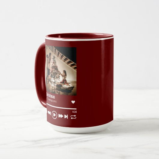 Persoonlijke foto voor prettige kerst mok (Voorkant links)