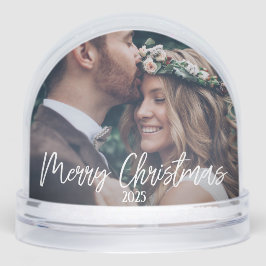 Persoonlijke foto voor prettige kerst sneeuwbol