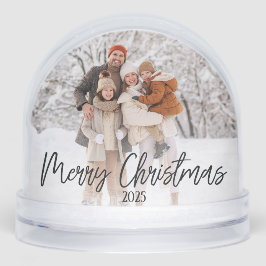 Persoonlijke foto voor prettige kerst sneeuwbol