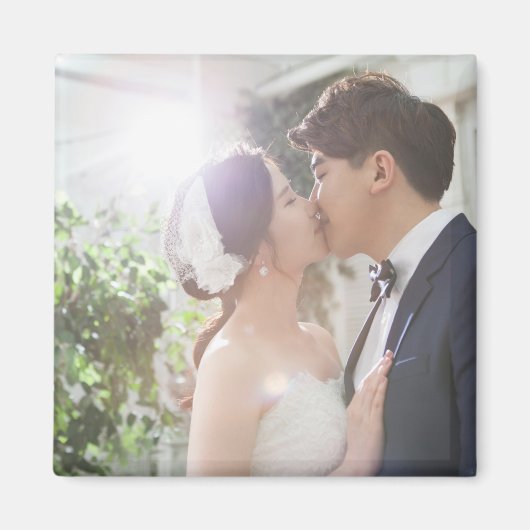 Persoonlijke foto-weddenschap magneet (Voorkant)