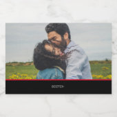 Persoonlijke foto Wedding Favor Mini Likeurfles Etiket (Enkel label)