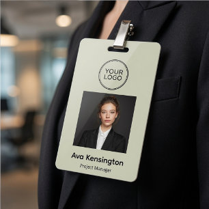 Persoonlijke foto-werknemersbadge met maatwerk  badge