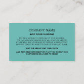 Persoonlijke foto, wetenschapstaal, leraar visitekaartje (Achterkant)