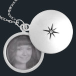 Persoonlijke foto zilver vergulden ketting<br><div class="desc">Zet je eigen gepersonaliseerde foto op een ketting</div>