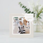 Persoonlijke foto zon kids verjaardag bedankkaart (Staand voorkant)