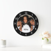 Persoonlijke foto zwart-wit grote klok (Huis)