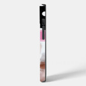 Persoonlijke foto zwart-wit stippenpatroon Case-Mate iPhone case (Achterkant / Links)