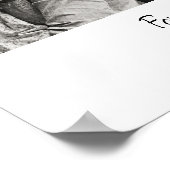 Persoonlijke fotoafdruk voor vader, Vaderdag cadea Poster (Hoek)