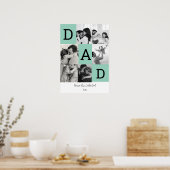 Persoonlijke fotoafdruk voor vader, Vaderdag cadea Poster (Keuken)