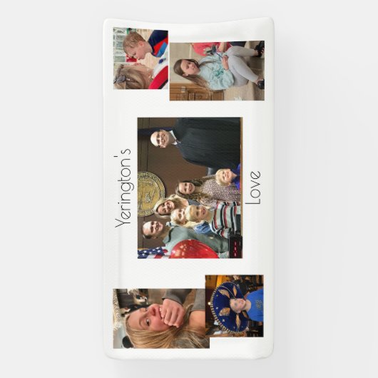 Persoonlijke fotobanner spandoek (Verticaal)