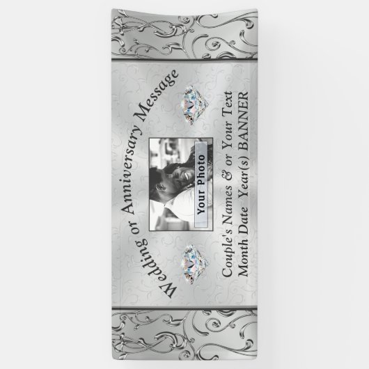 Persoonlijke fotobanners voor elke willekeurige ge spandoek (Verticaal)