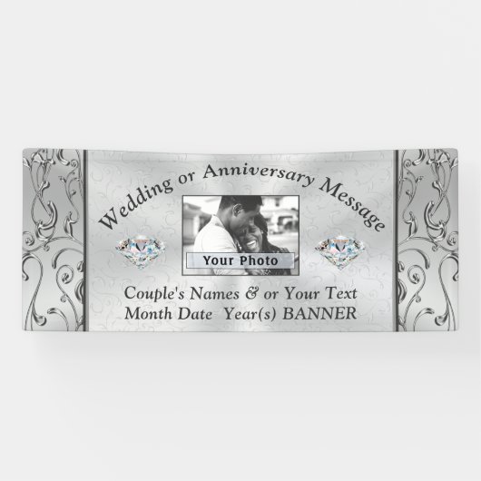 Persoonlijke fotobanners voor elke willekeurige ge spandoek (Horizontaal)