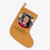 Persoonlijke Fotobegrafenis Kleine Kerstsok (Voorkant (Hangend))