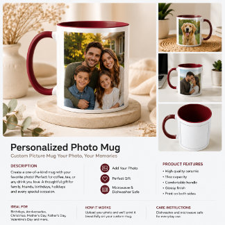 Persoonlijke Fotobeker | Aangepaste Cadeau Mok