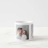 Persoonlijke Fotobeker voor Papa | Aangepaste Kind Espresso Kop (Voorkant)