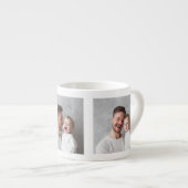 Persoonlijke Fotobeker voor Papa | Aangepaste Kind Espresso Kop (Voorkant rechts)