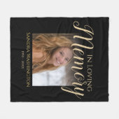 Persoonlijke fotoboodschap fleece deken (Voorkant (Horizontaal))