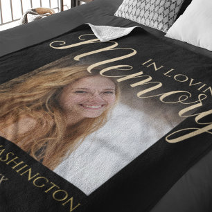Persoonlijke fotoboodschap fleece deken