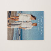 Persoonlijke fotobruiloft op een speciale bestemmi legpuzzel (Horizontaal)