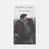 Persoonlijke fotobruiloft servet (Voorkant)