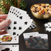 Persoonlijke fotobruiloftsevenement pokerkaarten (Insitu)