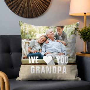 Persoonlijke Fotocadeau voor Opa - We Love You Kussen
