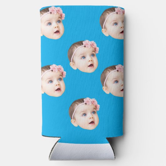 persoonlijke fotocadeaus grappige verjaardag vrijg seltzer blikjeskoeler (Achterkant)