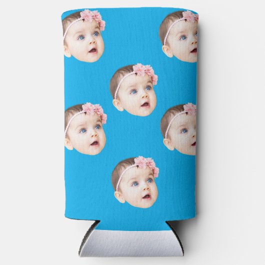 persoonlijke fotocadeaus grappige verjaardag vrijg seltzer blikjeskoeler (Voorkant)