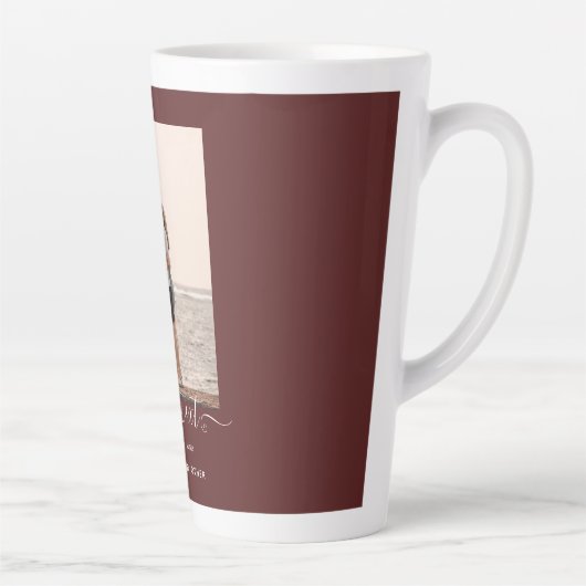 Persoonlijke FOTOCADEAUS Thema Bourgondië Latte Mok (Rechts)