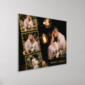 Persoonlijke Fotocollage Aangepaste Namen Chic Gou Folie Afdrukken (Laagn)