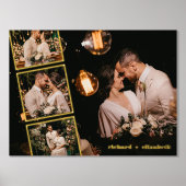 Persoonlijke Fotocollage Aangepaste Namen Chic Gou Folie Afdrukken (Voorkant)