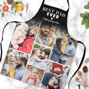 Persoonlijke Fotocollage Beste Papa Ooit Schort