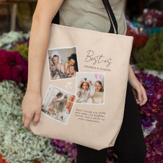 Persoonlijke fotocollage Besties 3 voor Beste Vrie Tote Bag