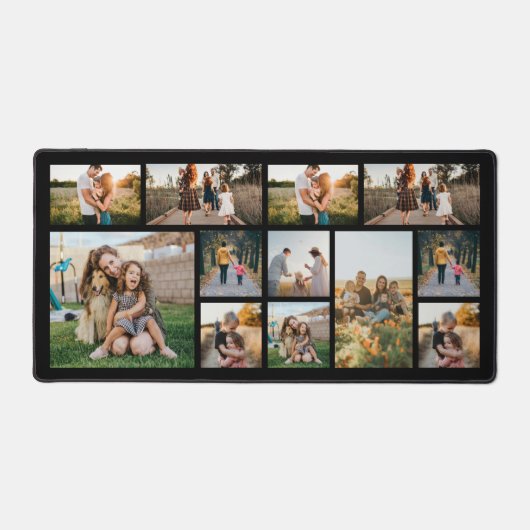 Persoonlijke fotocollage bureaumat (Voorkant)