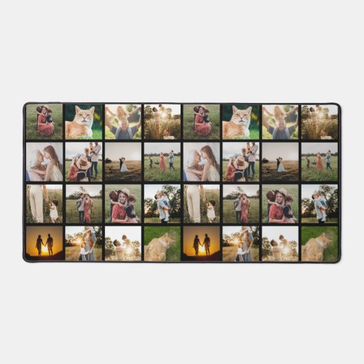 Persoonlijke fotocollage bureaumat (Voorkant)