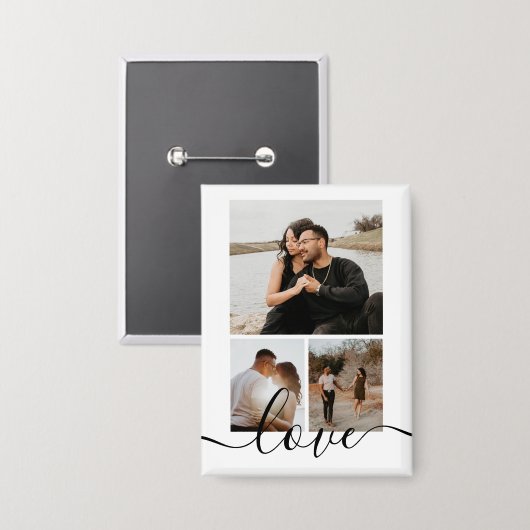 Persoonlijke fotocollage button (Voorkant / Achterkant)