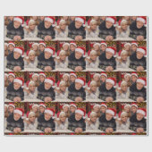 Persoonlijke Fotocollage Cadeaupapier (Vlak)