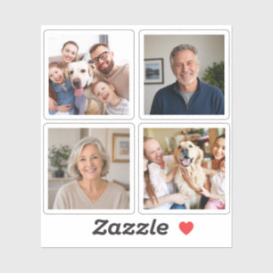 Persoonlijke Fotocollage Familie Huisdier Foto Sticker