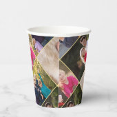 Persoonlijke Fotocollage Feest Papieren Bekers (Rechts)